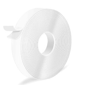 Double Sided Tape 1' × 25'', Adhesive Nano Tape Heavy Duty, Clear Wall Tape for Hanging, Removable Mounting Tape for Posters, Picture Hanging Strips, Carpet, Wall Decor