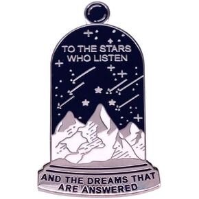 ACOTAR To The Stars Who Listen And The Dreams That Are Answered Thorn Roses Court 1.4" Enamel Pin Badge