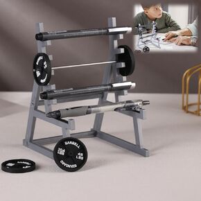 Squat Rack Pen Holder, 2023 New Mini Squat Rack Decorations with Weights and Barbells,Gift for Weightlifting and Fitness Enthusiasts Fans,Friends,Students