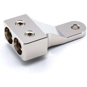 ILL Customz Dual 1/0 AWG Alternator Distribution Block Nickel Plated Aluminum 8mm Mounting Hole… in Kuwait