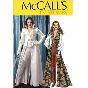 McCall's M6819 Women's Pirate Halloween and Cosplay Costume Sewing Pattern, Sizes 14-22