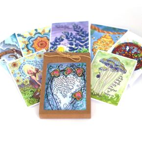 Scripture Note Card Variety Set, Bible Verse Notecards, Set of 8, Christian Gift