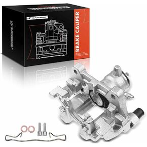 A-Premium Rear Disc Brake Caliper Assembly with Bracket Compatible with Select Ford and Lincoln Models - Fusion 2013-2020, Police Responder Hybrid, SSV Plug-In Hybrid, Continental, MKZ -Rear Left