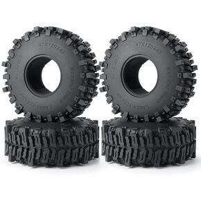 4 PCS RC Crawler Tires 1.9inch Rubber Tyres Wheel Tires for Axial SCX10 III Capra TRX-4 1/10 RC Car Monster Truck