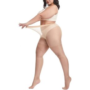 Aiosy High Waist Tights Plus Size High Stockings Thighs Elastic Garter Leggings Sexy Suspender Pantyhose Socks