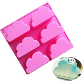 MoldFun Cloud Silicone Molds for Chocolate Candy Gummy Gelatin Jello Jelly Baking Mousse Cake Soap Bath Bomb Crayons Wax Melt Plaster Ice Cube Tray