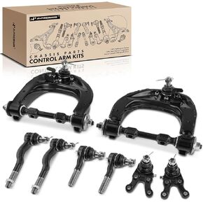A-Premium 8Pcs Front Suspension Kit, Upper Control Arm, Lower Ball Joint, Inner Outer Tie Rod End, Compatible with Mitsubishi Montero 1997-2000, Montero Sport 1997-2004