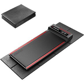 Mat Compatible with Walking Pad Treadmill, Under Desk Treadmill Mat, Foldable, Mat for Hardwood Floors, Protector for Small Mini Treadmill, Waterproof & Anti-Slip, 6mm Thick