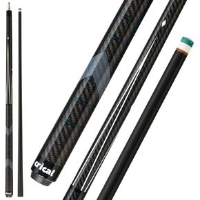 CRICAL CL-01 Carbon Fiber Pool Cue Stick Low Deflection 12.4mm Tip 3 * 8/8 Joint Pin Professional Taper Billard