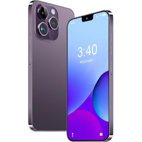 xixaomiro i15 Max Unlocked 4G Cellphone Android Smartphone Mobile Phone, 12GB RAM, 512GB ROM 1TB Expandable, 6.8'' FHD Screen, 6800mAh Battery, Dual Sim Card, 48+13MP Camera (Dark-Blue)