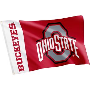 Desert Cactus Ohio State University Flag Buckeyes OSU Flags Banners 100% Polyester Indoor Outdoor 3x5 Flag (Team Name)