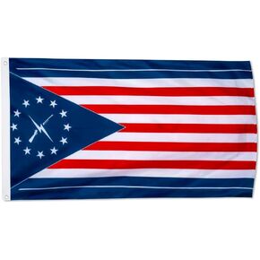 US Commonwealth Minutemen Fallout flag UV Fade Resistant Double Sided Printed and Double Stitched 150D Polyester 3x5ft banner (Blue)