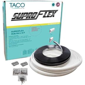 TACO Marine V11-9960WCM60-2 SuproFlex Rub Rail Kit - 60' x 1-19/32" x 25/32", Frosty White