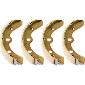 Golf Cart Brake Shoes Kit for Club Car DS & Carryall Manual Adjust 1981-1994 Golf Cart Rear Brake Assembly OEM# 1011463 1011296 1011433 1015757(4PCS-Long)