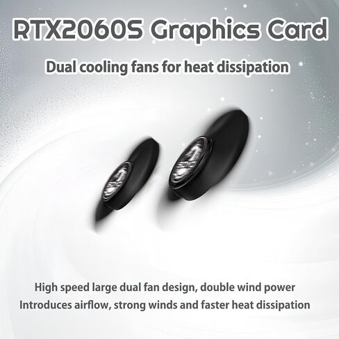 بطاقة رسومات SOYO NVIDIA Geforce RTX2060 Super Graphics، بطاقة فيديو GDDR6 256 بت سعة 8 جيجابايت لألعاب الكمبيوتر الشخصي مع منفذ عرض HDMI DVI PCI Express x 16 3.0 بطاقة رسومات للألعاب ذات مراوح مزدوجة in Kuwait