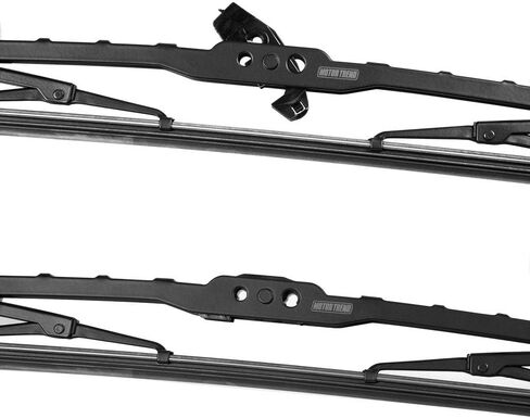 Motor Trend Precision Engineered Wiper Blade - High Performance Aerodynamic Blade Wipes Up Every Drop of Water - Silent, Durable, and Streak-Free (18 + 18 Inch) 2 Pack in Kuwait