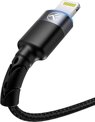 TELLUR Data Cable USB to Lightning with LED Light, 3A, 1.2m (Black) in Kuwait