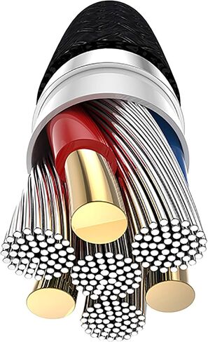 TELLUR Data Cable USB to Lightning with LED Light, 3A, 1.2m (Black) in Kuwait