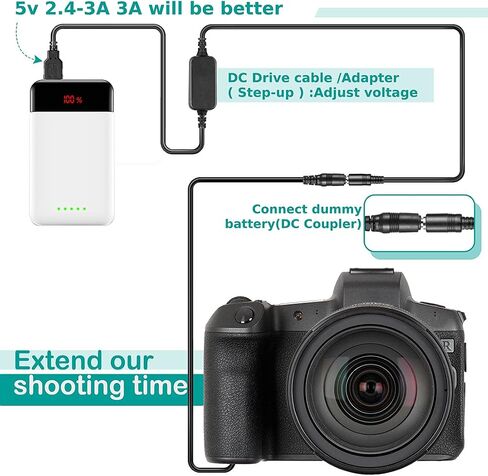 Raeisusp USB كابل DCC8 + DMW-DCC8 BLC12 BLC12E الدمية البطارية ل lumix GH2 GH2K GH2S G80 G81 G85 FZ1000 FZ300 FZ200 G6 G7 G5 DC-G90 DC-G91 DC-G95 DC-G99 in Kuwait