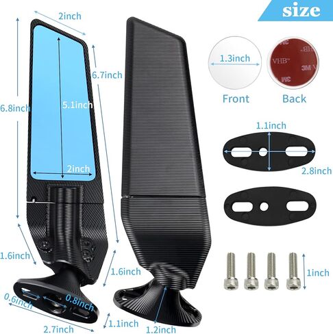 Modified Motorcycle Adjustable Rotating Side Mirror Wind Wing 2PCS Rearview Mirrors For Ducati 959 Panigale 2016 2019 in Saudi Arabia