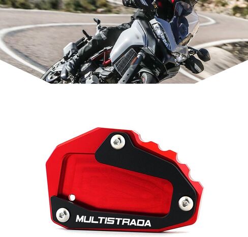 لـ Multistrada 950 1100 1200 1260 1200S 1260S V4 ملحقات الدراجة النارية مسنده حامل جانبي تمديد وسادة أغطية صمامات Multistrada 950 1100 1200 1260 1200S 1260S V4 ملحقات in Kuwait