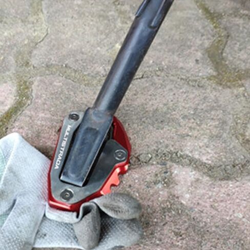 لـ Multistrada 950 1100 1200 1260 1200S 1260S V4 ملحقات الدراجة النارية مسنده حامل جانبي تمديد وسادة أغطية صمامات Multistrada 950 1100 1200 1260 1200S 1260S V4 ملحقات in Kuwait