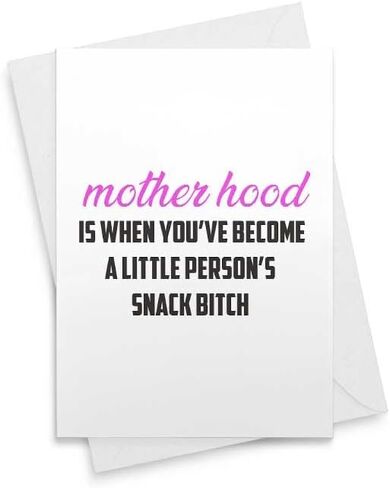 Funny Card New Mom/Funny Mother's Day Card/Funny New Baby Card/Funny mom friend card/Friend Card/Funny Card Mom/mom gift [01322] in Saudi Arabia