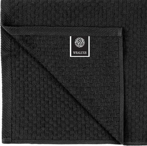 Super Absorbent Kitchen Towels 12 Pack - Premium 100% Cotton Kitchen Towels, 450GSM Thick Machine Washable Aqua Dish Towels for Kitchen Drying, Cleaning, Dobby Weave, Unmatched Quality in Saudi Arabia