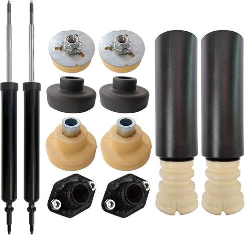 Rear Shocks &Upper Lower Bump Stops Kit set For BMW 3 Series Sedan (E90) 2005-2008 (E90 Facelift) 2009-2012 Replacement number # 33526771725,33506767010,33506771737,33506771738,33526768544,3353 676733 in Saudi Arabia