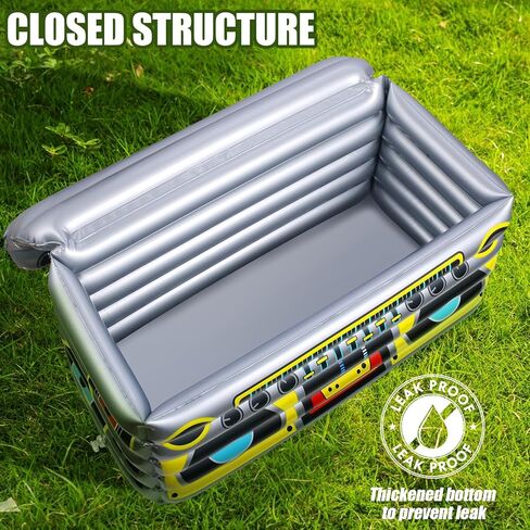 مبرد قابل للنفخ للحفلات، مبرد مشروبات قابل للنفخ على شكل راديو للحفلات، مبرد حفلات قابل للنفخ لديكورات الحفلات في الثمانينيات والتسعينيات in Kuwait