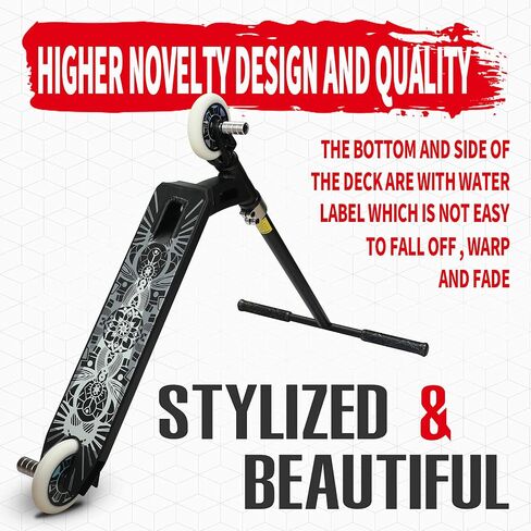 CREDO Pro Scooter - 110mm Wheels Stunt Scooter - 8+ Years Intermediate and Beginner Trick Scooter - Freestyle Kick Scooter for Kids, Teens, and Adults,for Boys and Girls Gifts Choice in Saudi Arabia