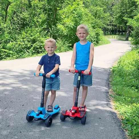 سكوتر للأطفال 6KU مع ارتفاع قابل للتعديل، سكوتر للأطفال الصغار مع عجلات فلاش واسعة، سكوتر للأطفال من سن 3 إلى 8 سنوات، يميل إلى التوجيه in Kuwait