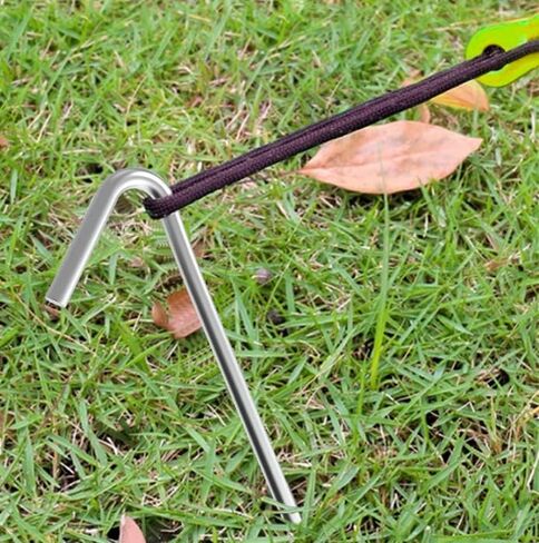 9 "حصة خيمة قابلة للنفخ 30 عبوة مع خطاف على شكل حرف T، أوتاد خيمة معدنية، خطافات أوتاد أرضية شديدة التحمل للمبارزة، قماش القنب وساحة زينة عيد الميلاد في الهواء الطلق in Kuwait