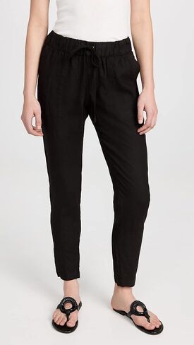 سروال نسائي من الكتان سهل الارتداء من Enza Costa in Kuwait