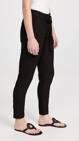 سروال نسائي من الكتان سهل الارتداء من Enza Costa in Kuwait