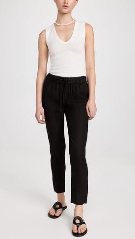 سروال نسائي من الكتان سهل الارتداء من Enza Costa in Kuwait