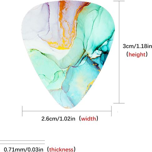 lizimandu Adjustable Guitar Strap Includes 2 Strap Locks & 4 Matching Picks in Saudi Arabia