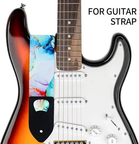lizimandu Adjustable Guitar Strap Includes 2 Strap Locks & 4 Matching Picks in Saudi Arabia