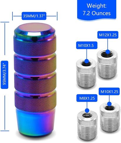 Amazing AUTO (Black) Stick Racing JDM Manual Gear Shift Knobs for Fit Compatible with Mazda Tacoma STi Nismo 2004 Honda Accord Subaru Focus ST Miata Toyota Adapters Included in Kuwait