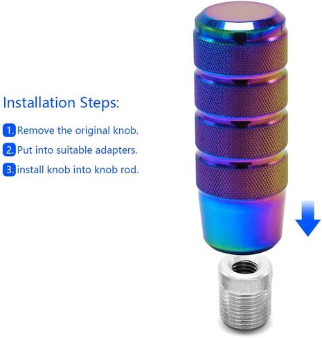 Amazing AUTO (Black) Stick Racing JDM Manual Gear Shift Knobs for Fit Compatible with Mazda Tacoma STi Nismo 2004 Honda Accord Subaru Focus ST Miata Toyota Adapters Included in Kuwait