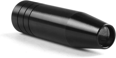 مقابض ناقل الحركة 5.1 بوصة، مقبض رأس ناقل الحركة ثقيل الوزن للسيارة مع رافعة تحويل من سبائك الألومنيوم تناسب معظم المركبات الأوتوماتيكية اليدوية مع 3 محولات مترابطة M8 M10 M12 x 1.25، أسود in Kuwait