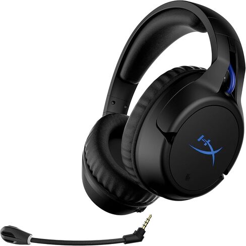 HyperX Cloud Flight – Wireless Gaming Headset for PS5 and PS4, Up to 30-hour battery, Memory foam ear cushions and premium leatherette, Noise-Cancelling Microphone with LED Mic Mute (Renewed) in Saudi Arabia