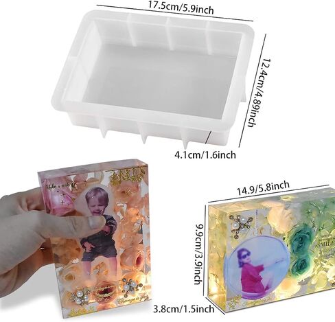 FineInno Hexagon Resin Mold, Deep Hexagon Silicone Molds for Resin, Geometry Epoxy Resin Molds for Flowers Preservation, DIY Wedding, Valentine Gift, Home Décor in Saudi Arabia