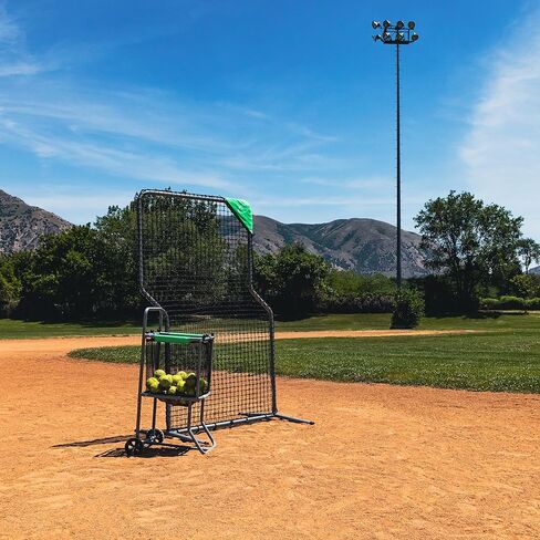 عربة البيسبول والكرة اللينة الرياضية من سكاي ووكر بعجلات، باللون الأسود in Kuwait