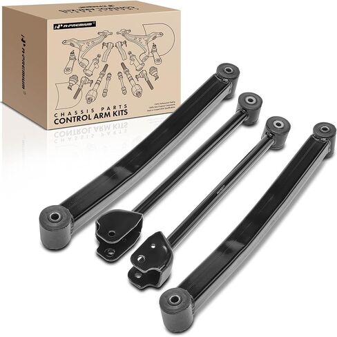A-Premium Set of 4, Front Upper & Lower Control Arm Kit, with Bushing, Compatible with Jeep Wrangler 2007-2017, Wrangler JK 2018 in Saudi Arabia
