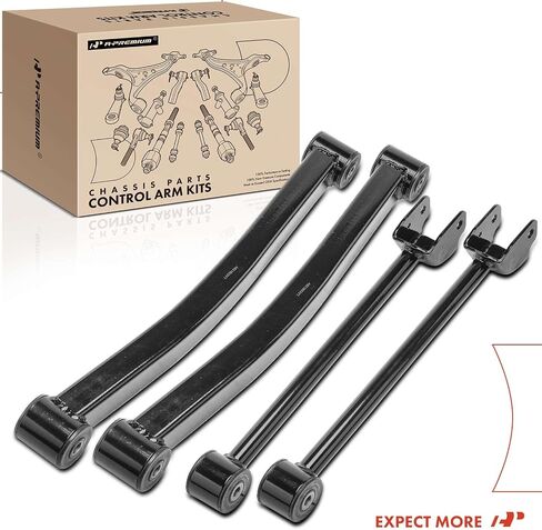 A-Premium Set of 4, Front Upper & Lower Control Arm Kit, with Bushing, Compatible with Jeep Wrangler 2007-2017, Wrangler JK 2018 in Saudi Arabia
