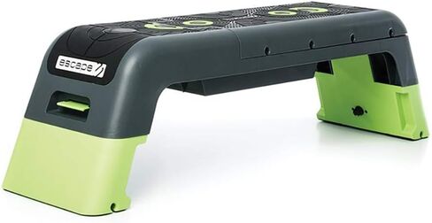 Escape Fitness Multi Purpose Fitness Station Deck for Step, Weight Training, Bootcamps, and More with Backrest and Storage Bin, Black in Saudi Arabia