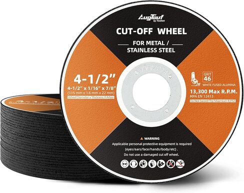 Augtouf 25 Pack Cut Off Wheel, 4 1/2'' Angle Grinder Thin Cutting Wheels for Metal & Stainless Steel 4.5"x1/16"x7/8" in Kuwait
