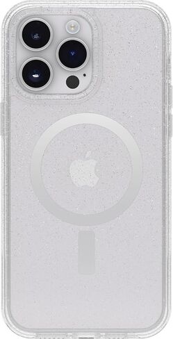 OtterBox iPhone 14 Pro Max (Only) Symmetry Clear Series+ Case - Stardust (Clear/Glitter) - Ultra-Sleek - Snaps to MagSafe - Raised Edges Protect Camera & Screen - Non-Retail Packaging in Kuwait