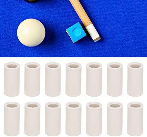 Keenso Billiard Stick Ferrules, 40pcs Pool Cue Ferrule Snooker Pool Repair Parts Billiard Cue Stick Ferrules Billiard Accessories for Billard Replacement Parts in Saudi Arabia